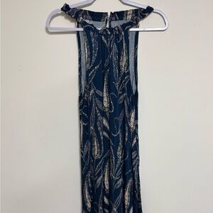 LOFT Blue Paisley Maxi Dress Women’s